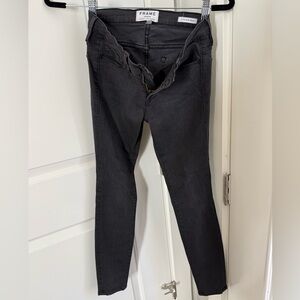 Frame Denim Women's Charcoal Skinny Jeans
